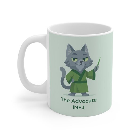 MBTI INFJ Cat Mugs - Picture 2 of 6